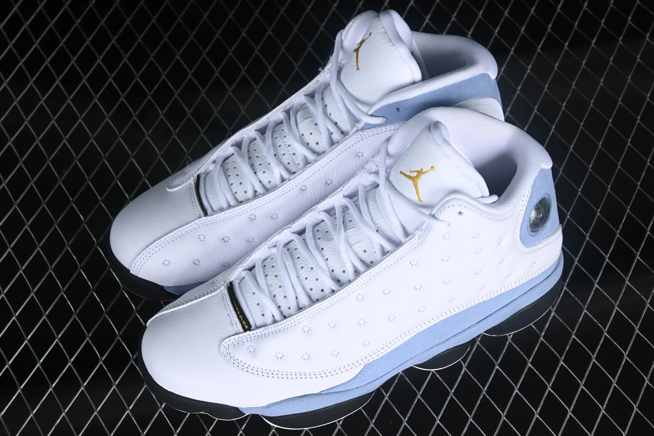 All categories Air Jordan Jordan series basketball shoes Air Jordan 13 pure original Air Jordan 13 Retro "Blue Grey" AJ13 Joe 13 cement gray 414571-170